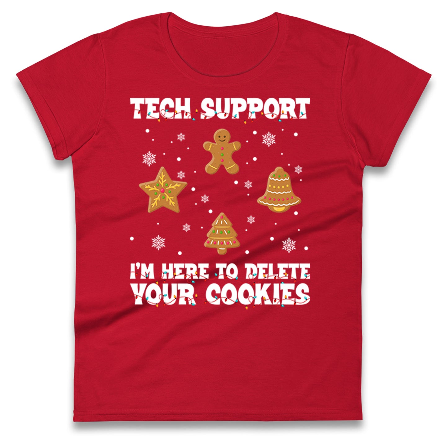 Delete Cookies Ladies T Shirt
