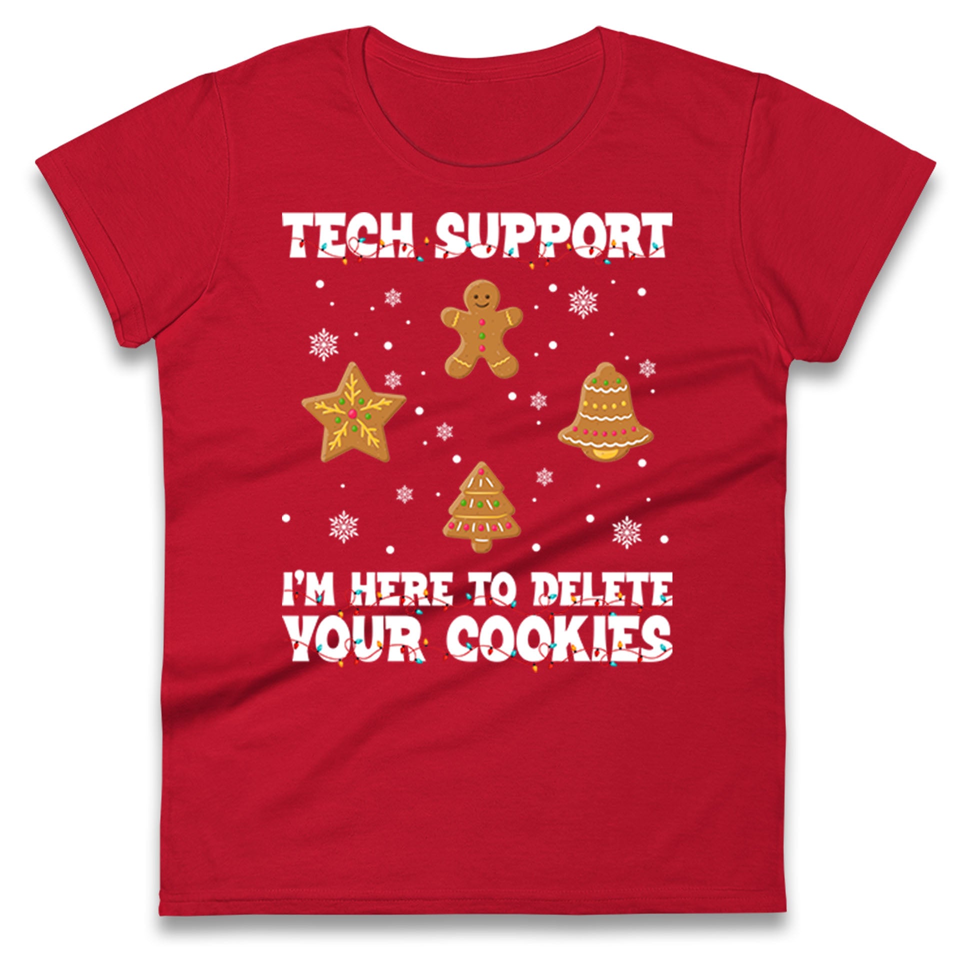 Delete Cookies Ladies T Shirt