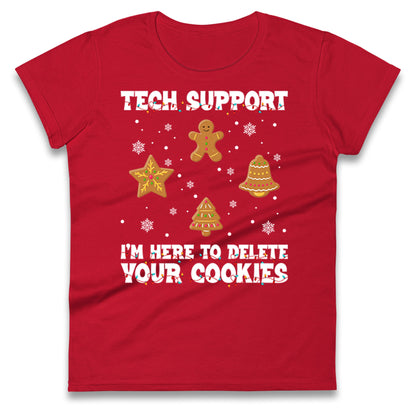 Delete Cookies Ladies T Shirt