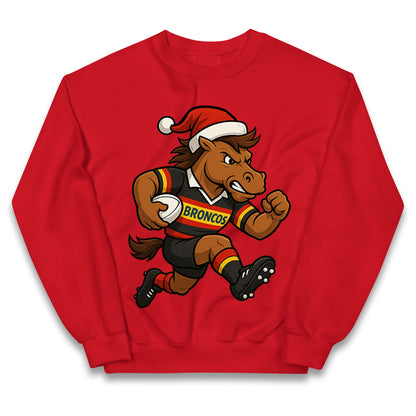 London Broncos Christmas Kids Jumper