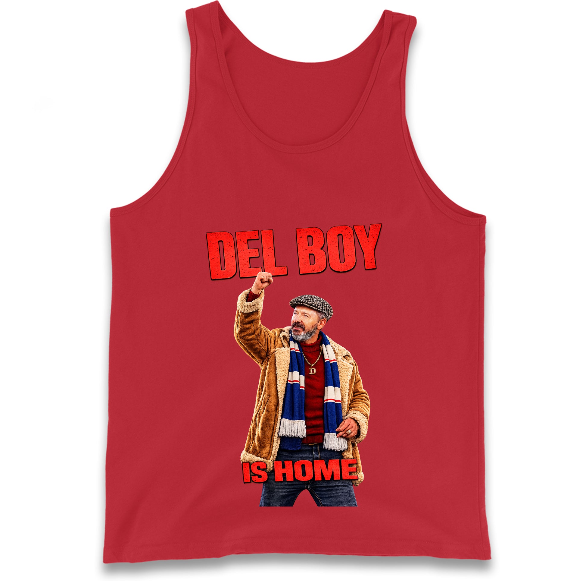 Derek McInnes Rangers Del Boy Football Tank Top