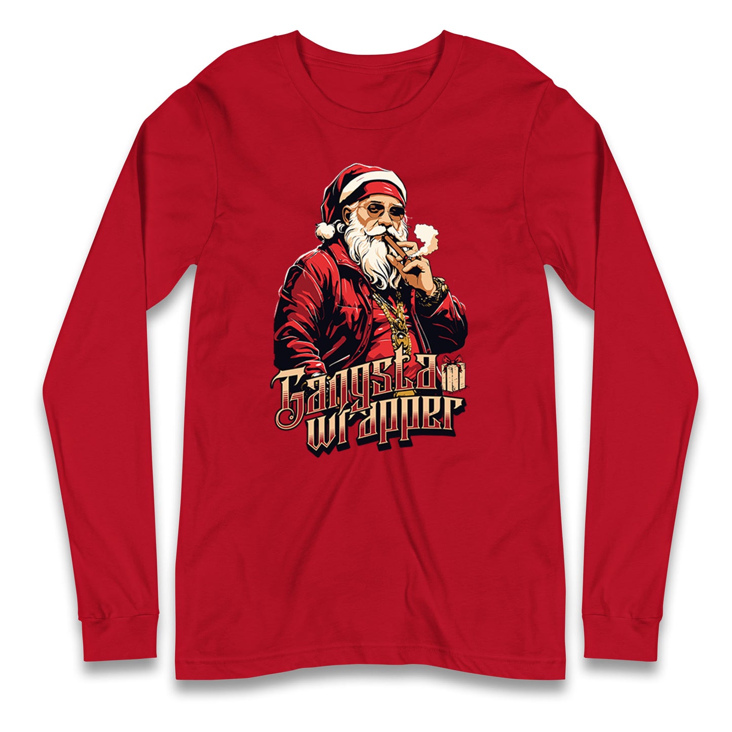 Santa Claus Gangster Longsleeve T Shirt