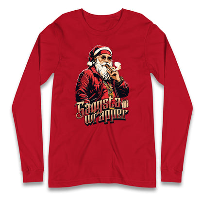 Santa Claus Gangster Longsleeve T Shirt