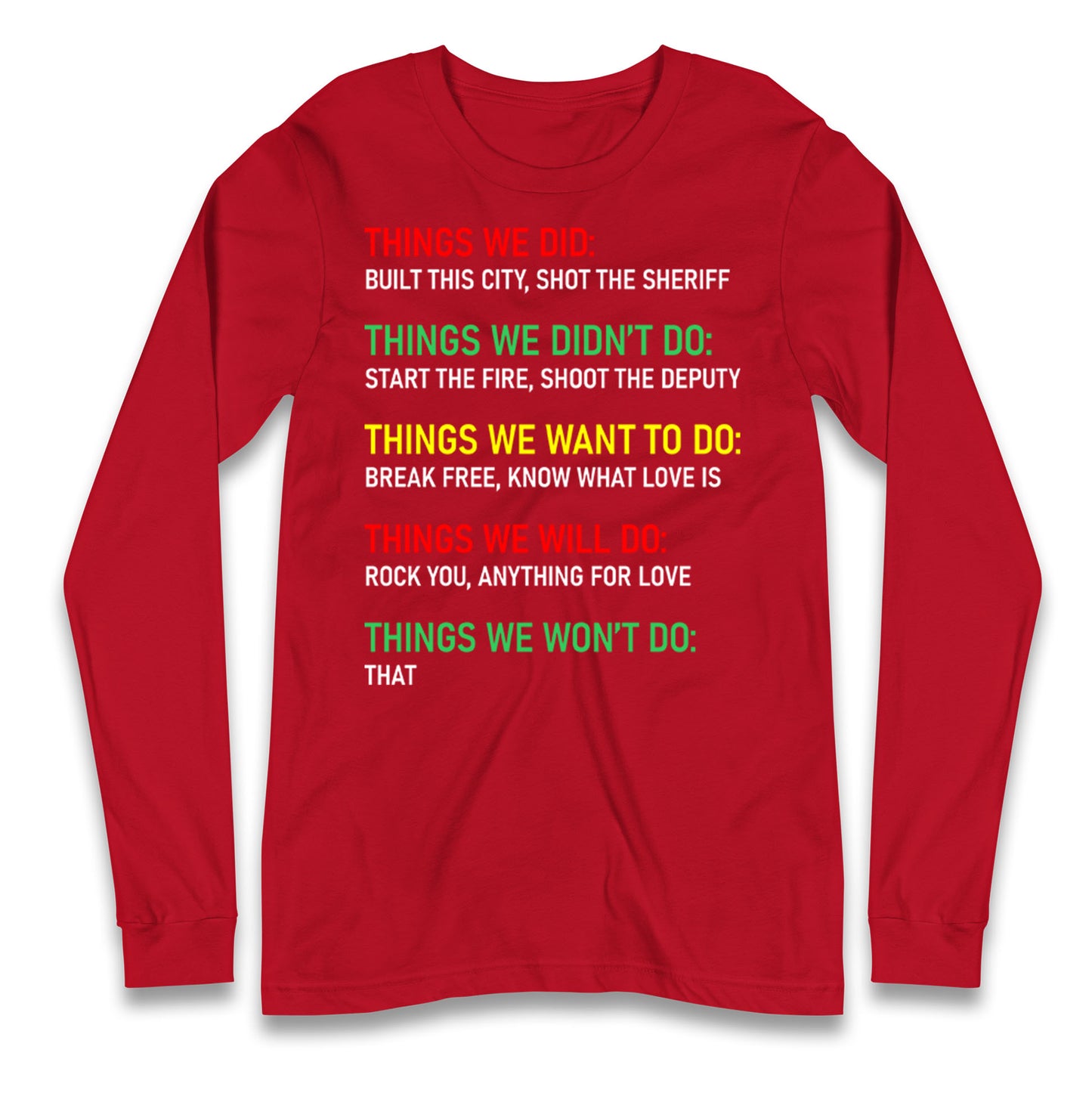 Bob Marley Music Longsleeve T Shirt