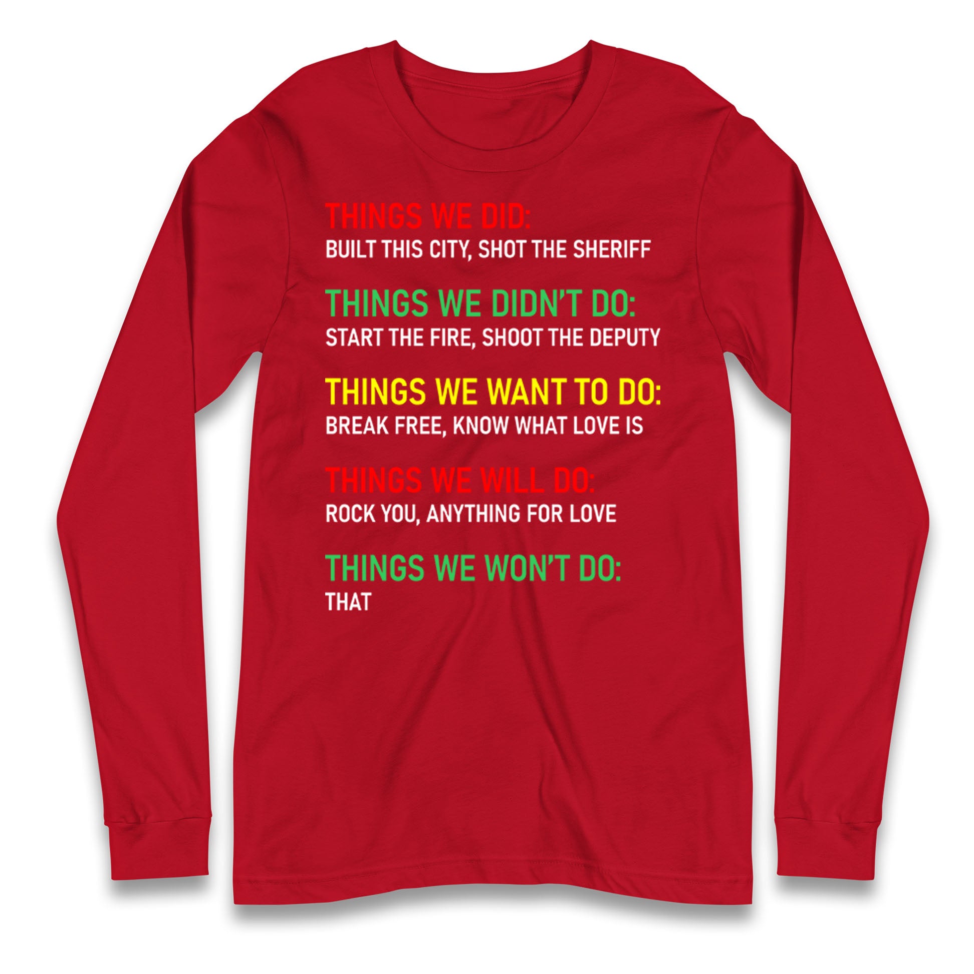 Bob Marley Music Longsleeve T Shirt
