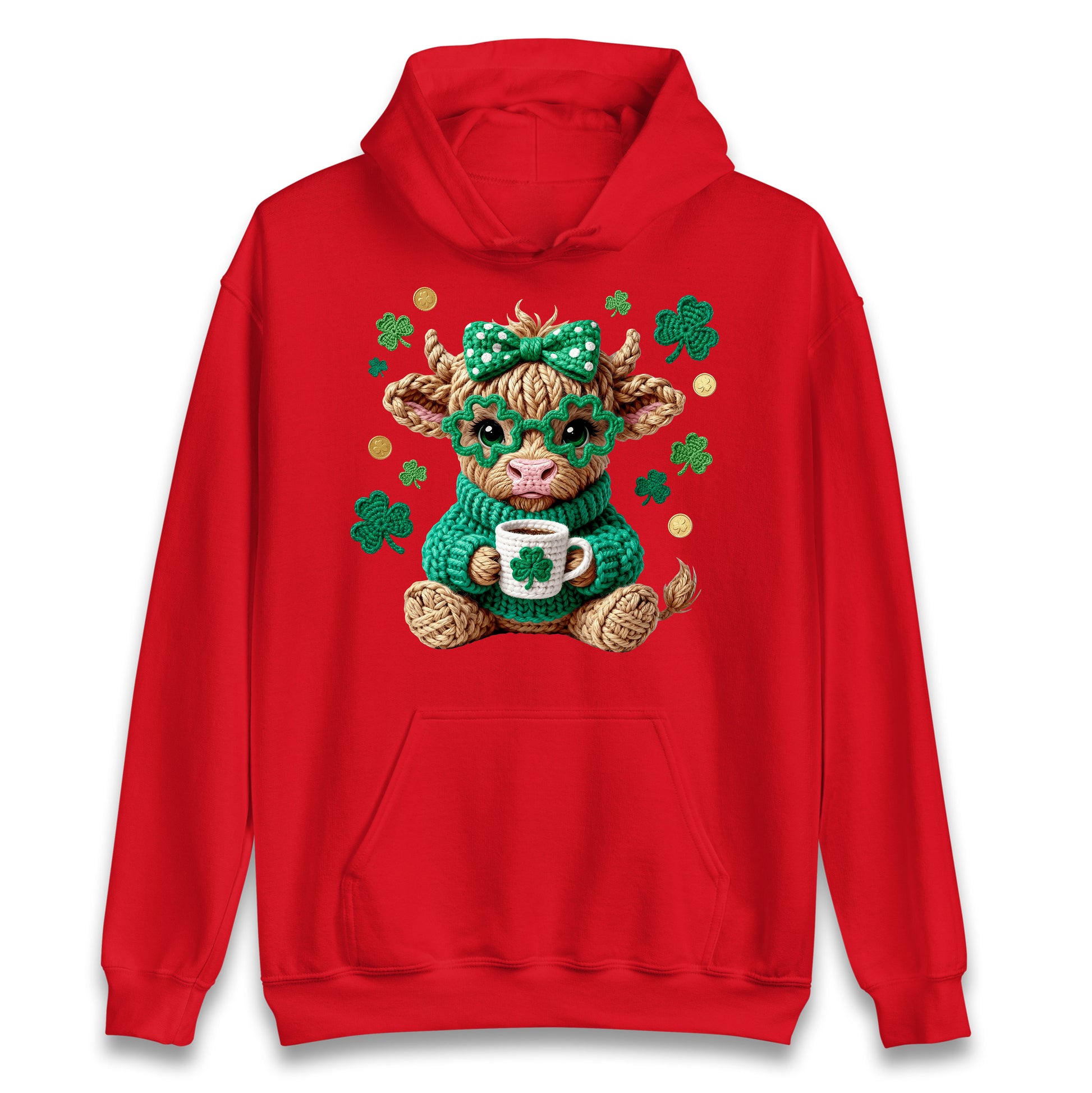 Cute Cow St Patrick Hoodie