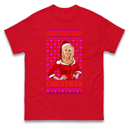 Merry Christmas Dolly Parton Mens Tee Top