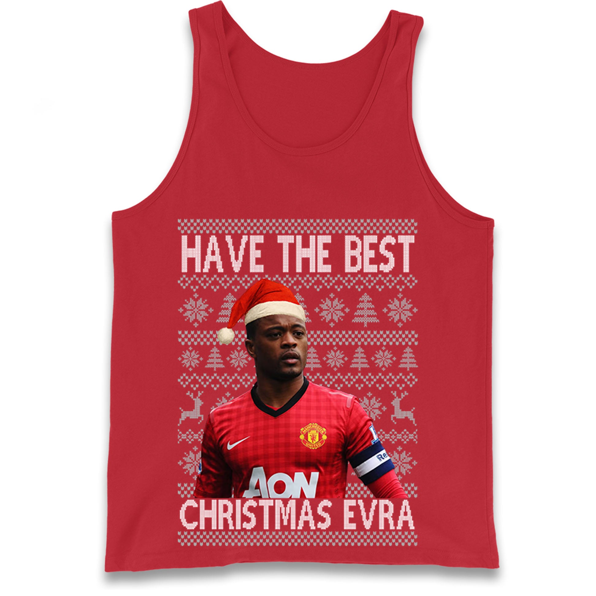 Man Utd Xmas Tank Top