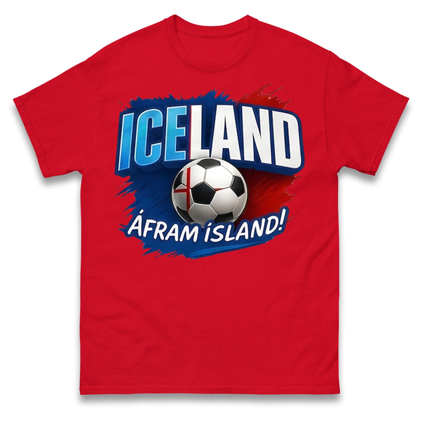 Iceland Retro World Cup T Shirt 