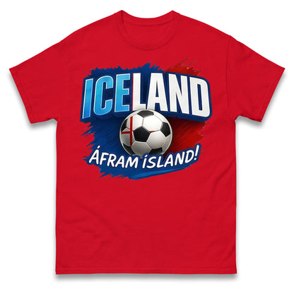Iceland Retro World Cup T Shirt 