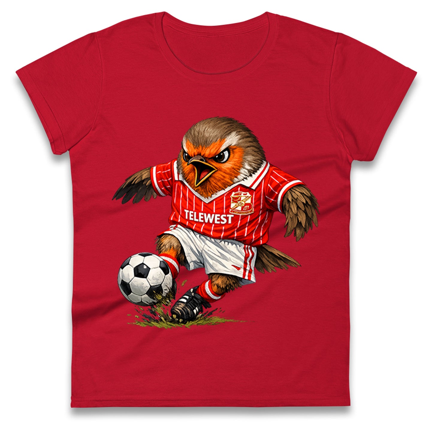 Classic Swindon Town Football Ladies T Shirt 
