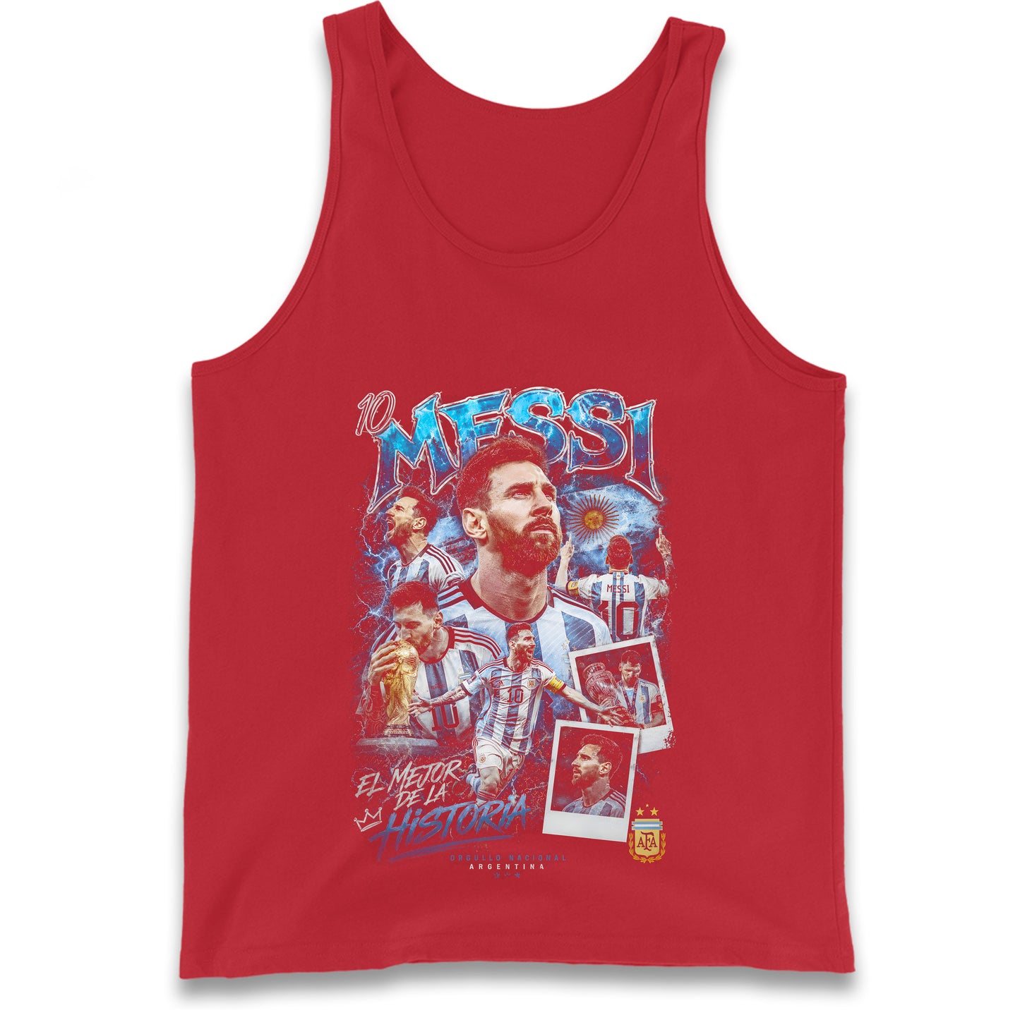 10 Messi Argentina Tank Top 