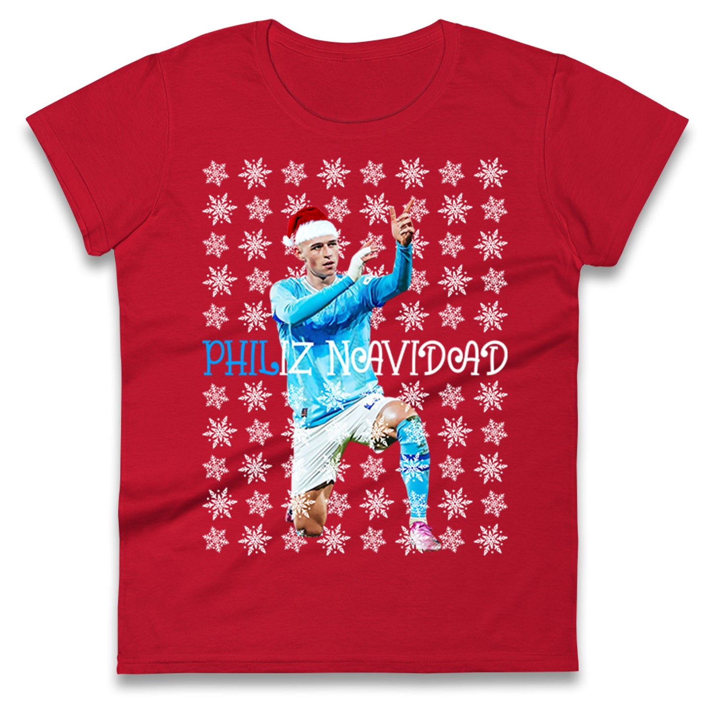 Phil Foden Philiz Navidad Christmas Ladies Shirt