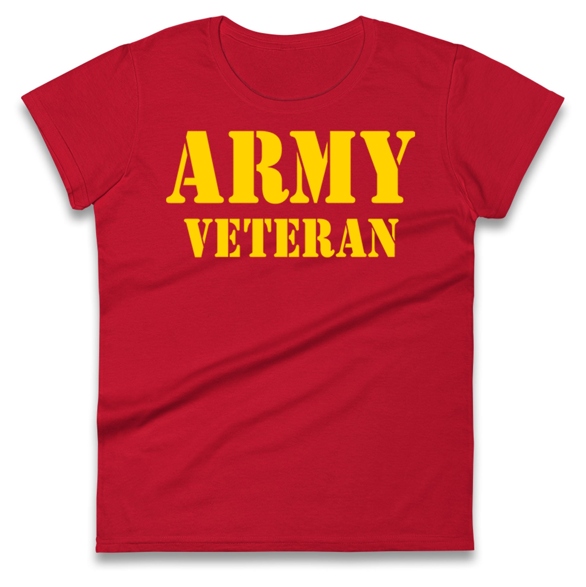 Army Veteran Ladies T Shirt