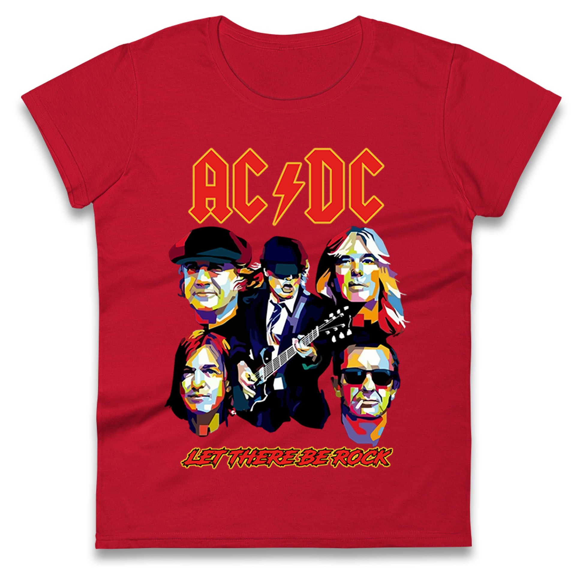 ACDC Let There Be Rock Ladies T Shirt