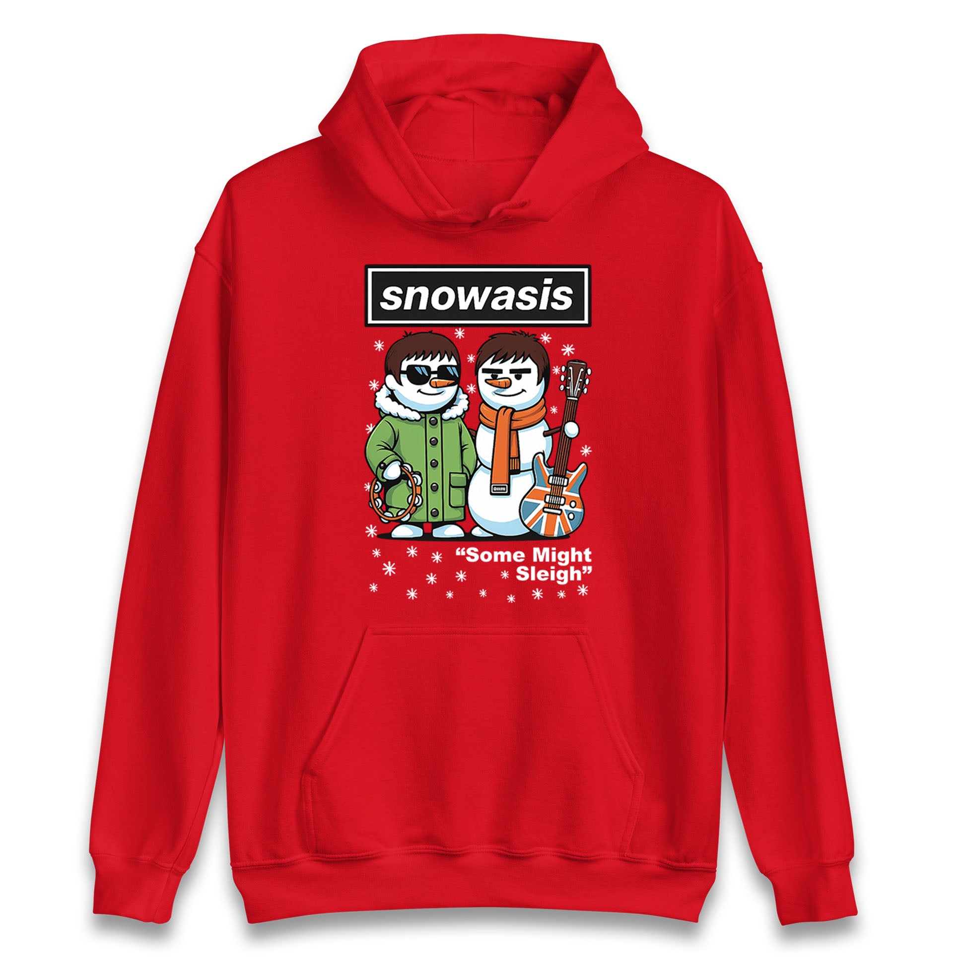 Funny Snowasis Might Sleigh Xmas Music Hoodie
