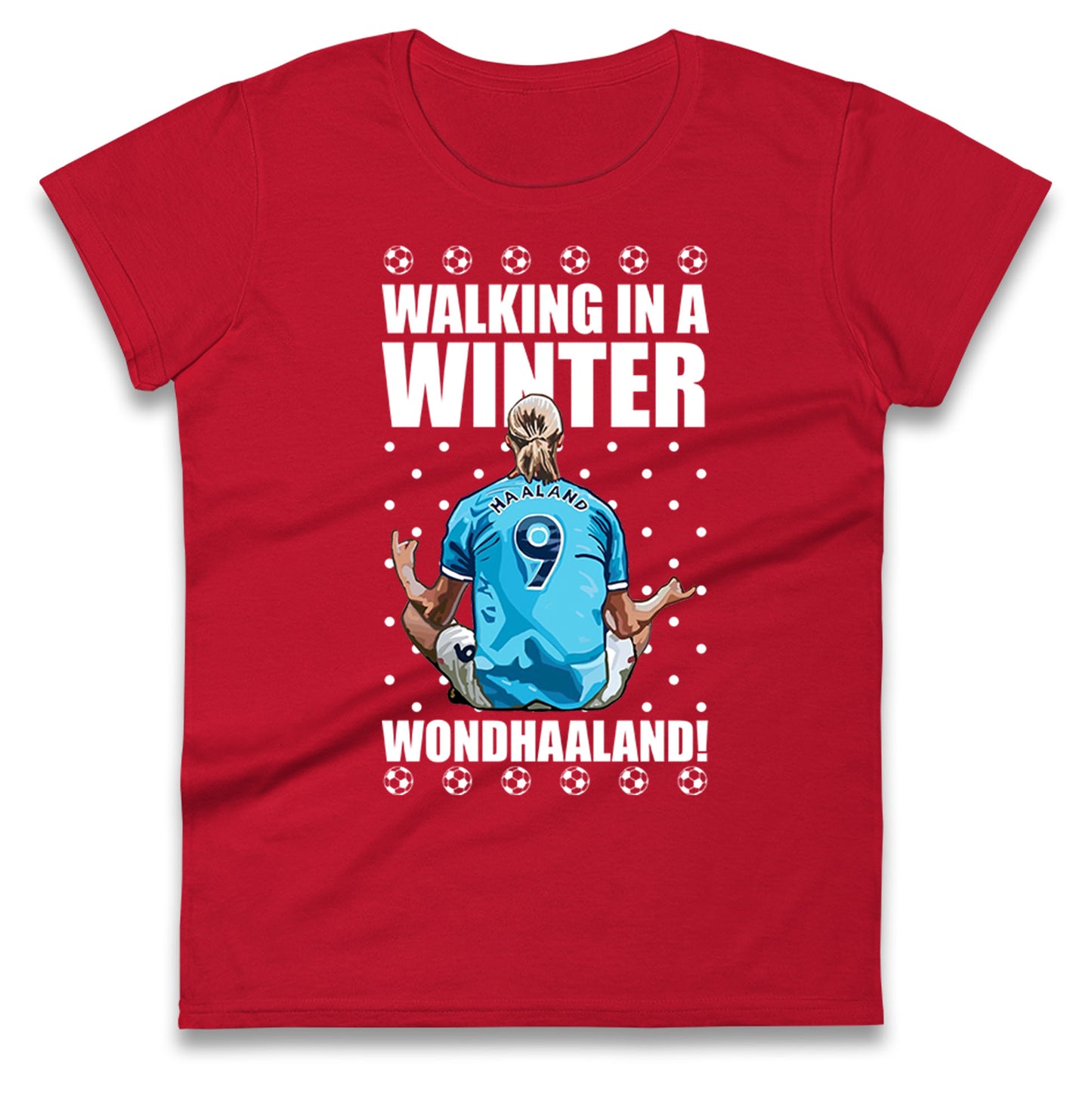 erling haaland christmas womens t shirt