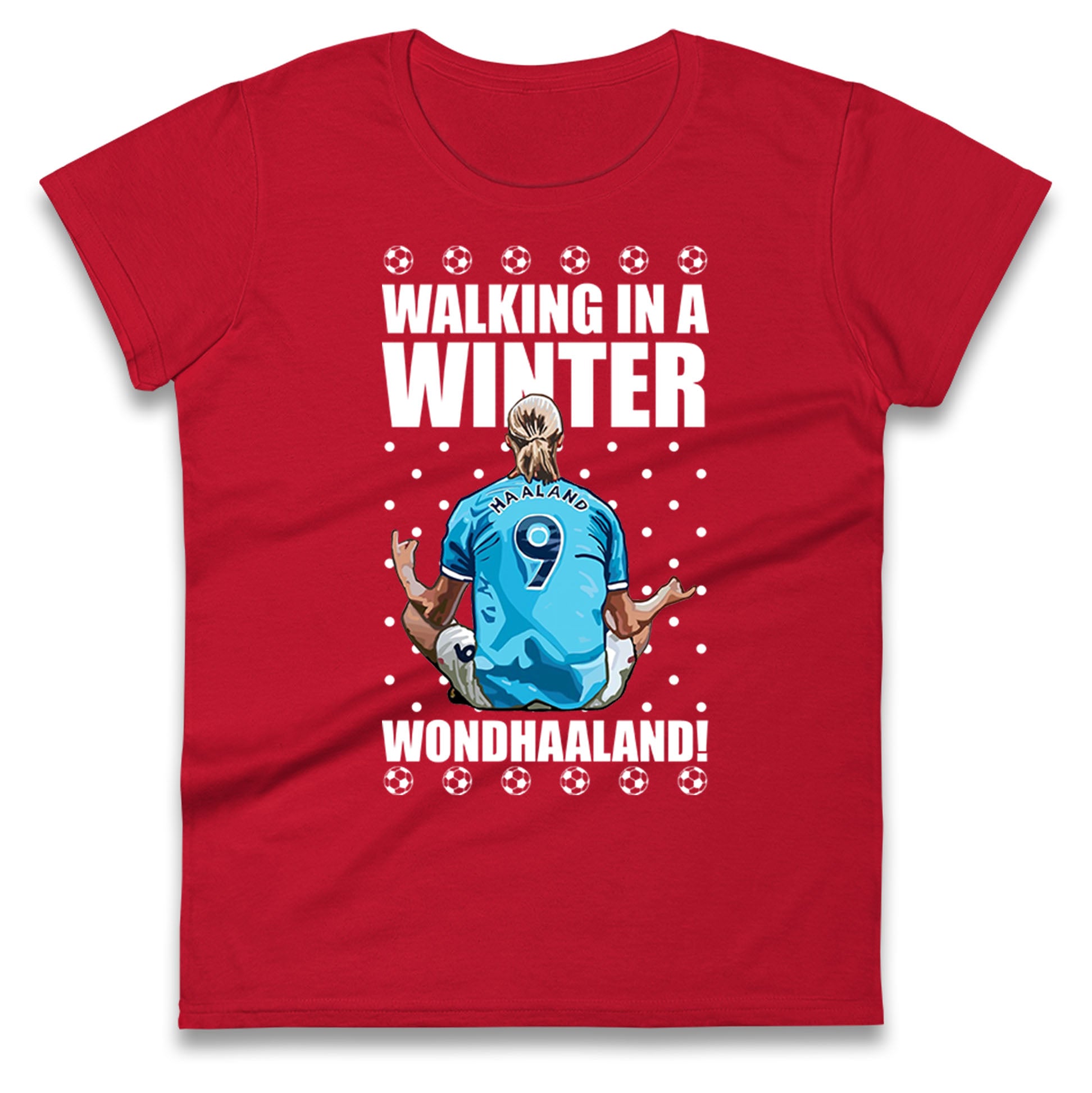 erling haaland christmas womens t shirt