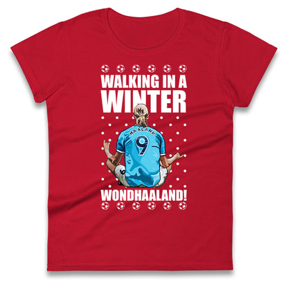 erling haaland christmas womens t shirt
