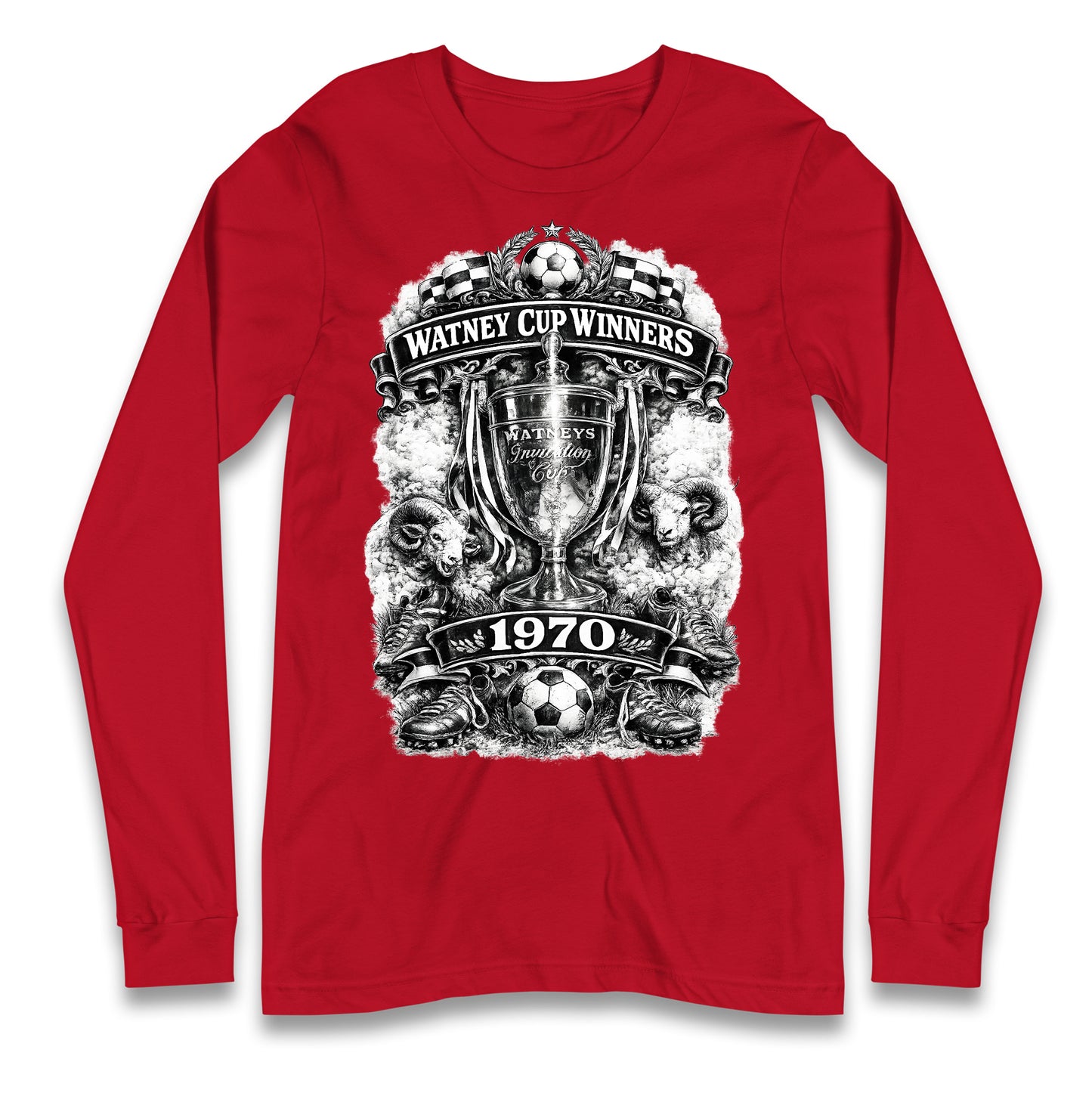 Retro Derby Watney Cup Winners 1970 Longsleeve T Shirt