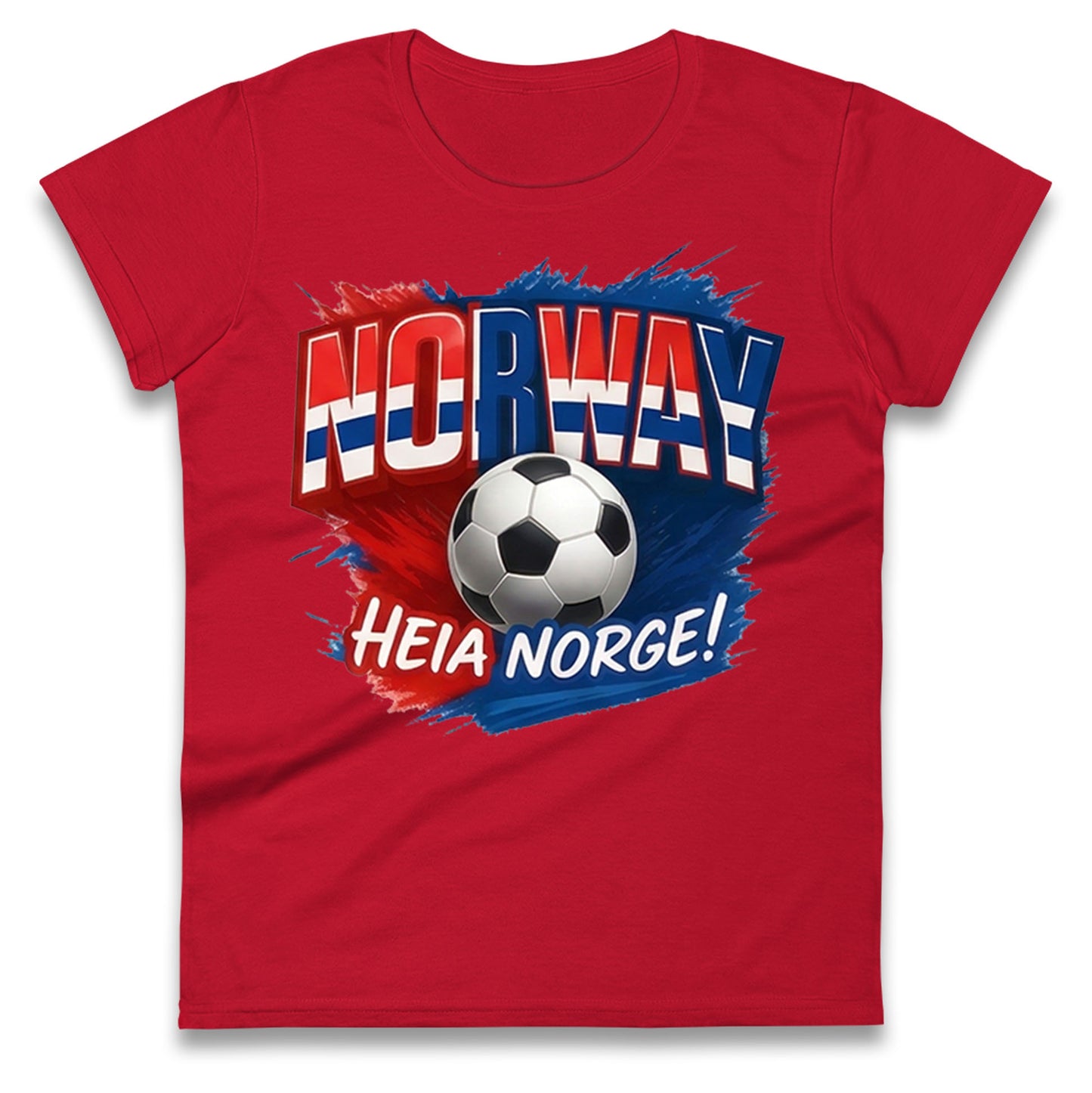 Norway Retro World Cup Ladies T Shirt