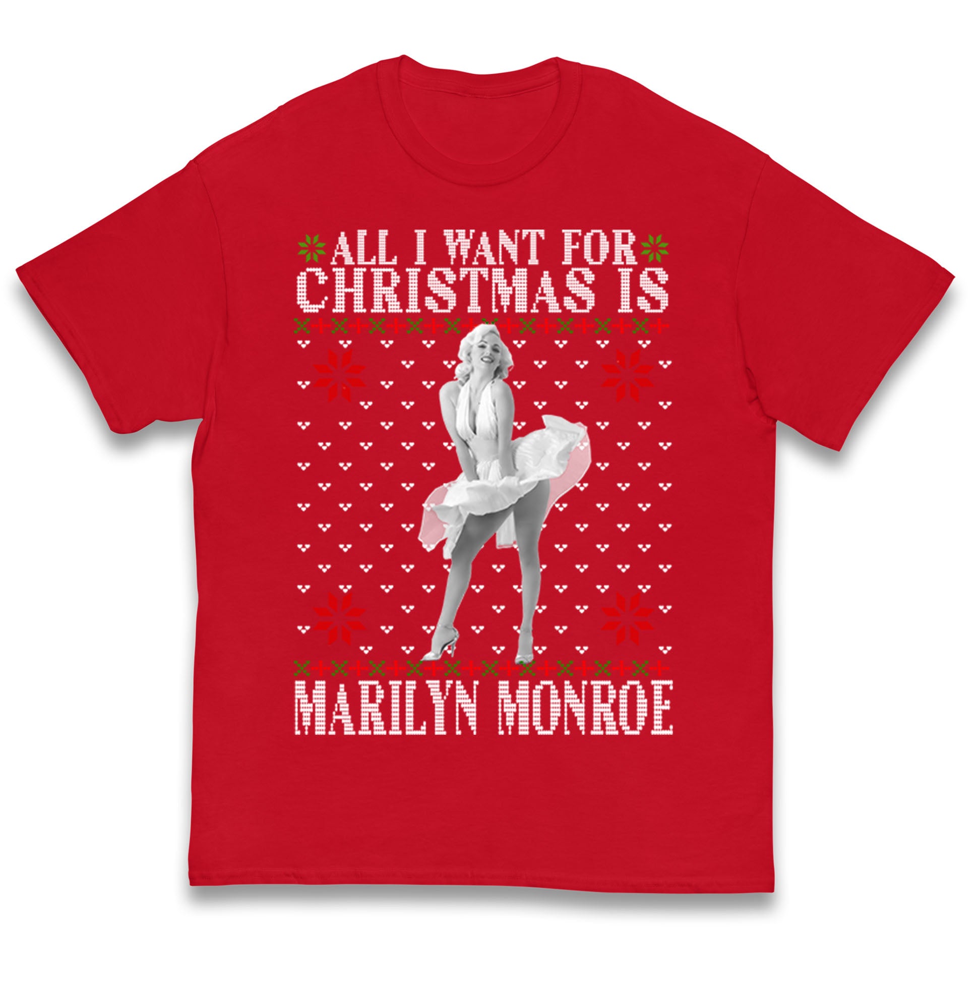 marilyn monroe christmas t shirt