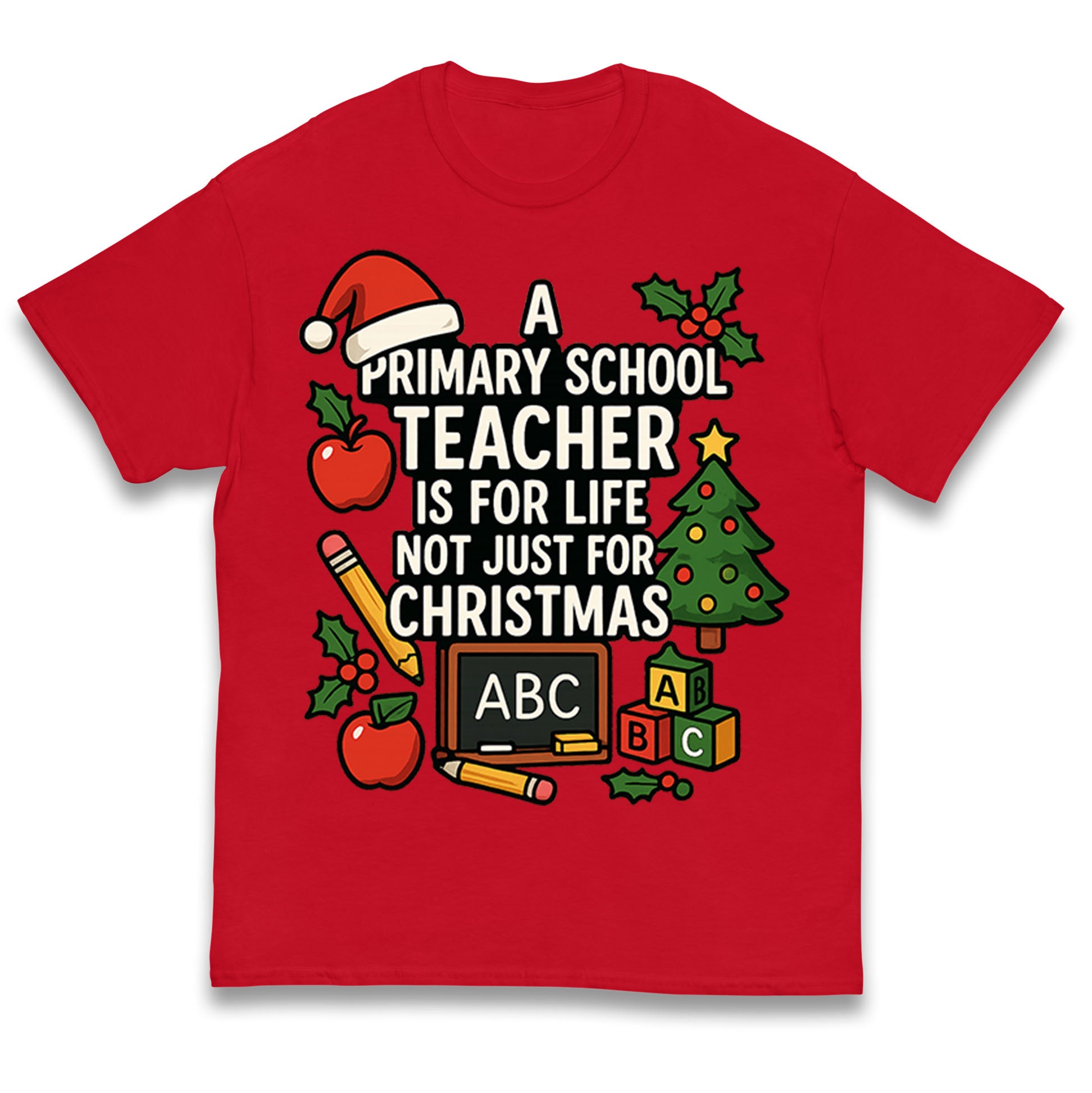 Primary School Teacher Christmas Kids T Shirt