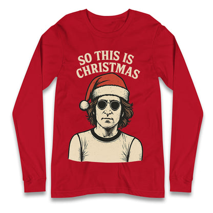 Christmas John Lennon Christmas Longsleeve T Shirt
