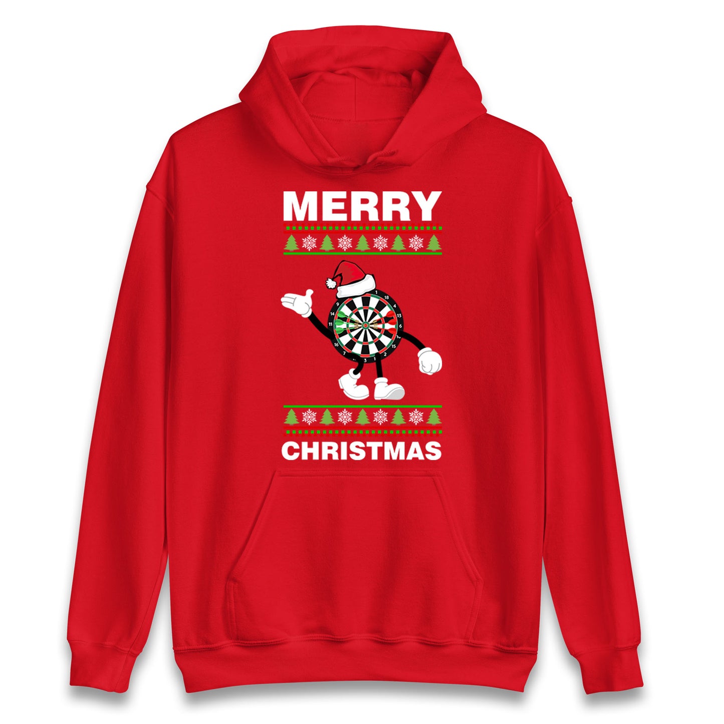 dartboard christmas santa costume hoodie