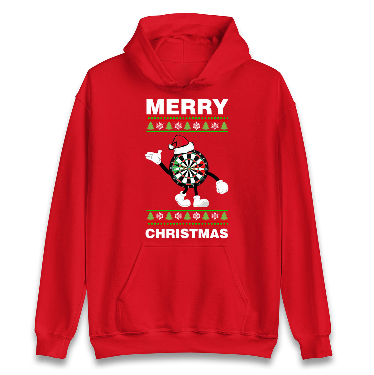 dartboard christmas santa costume hoodie