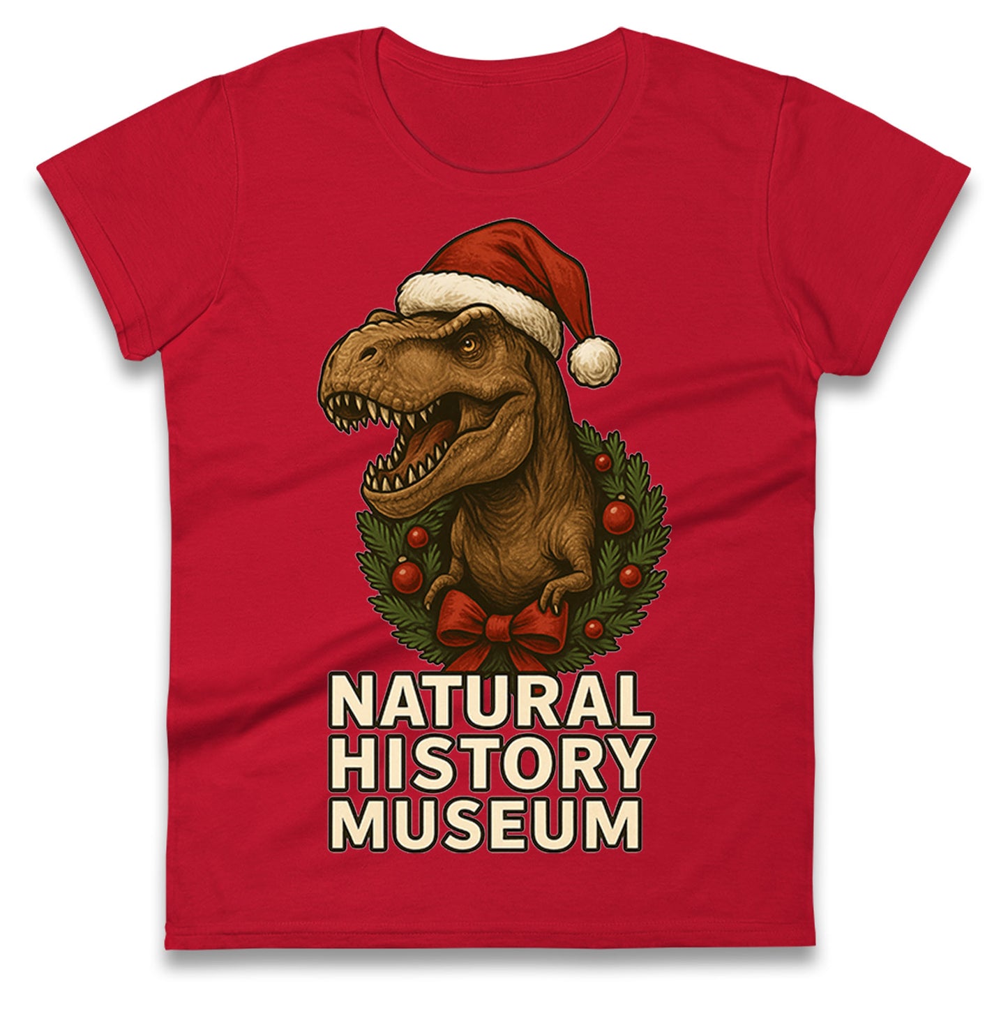 Natural History Museum Christmas Ladies T Shirt
