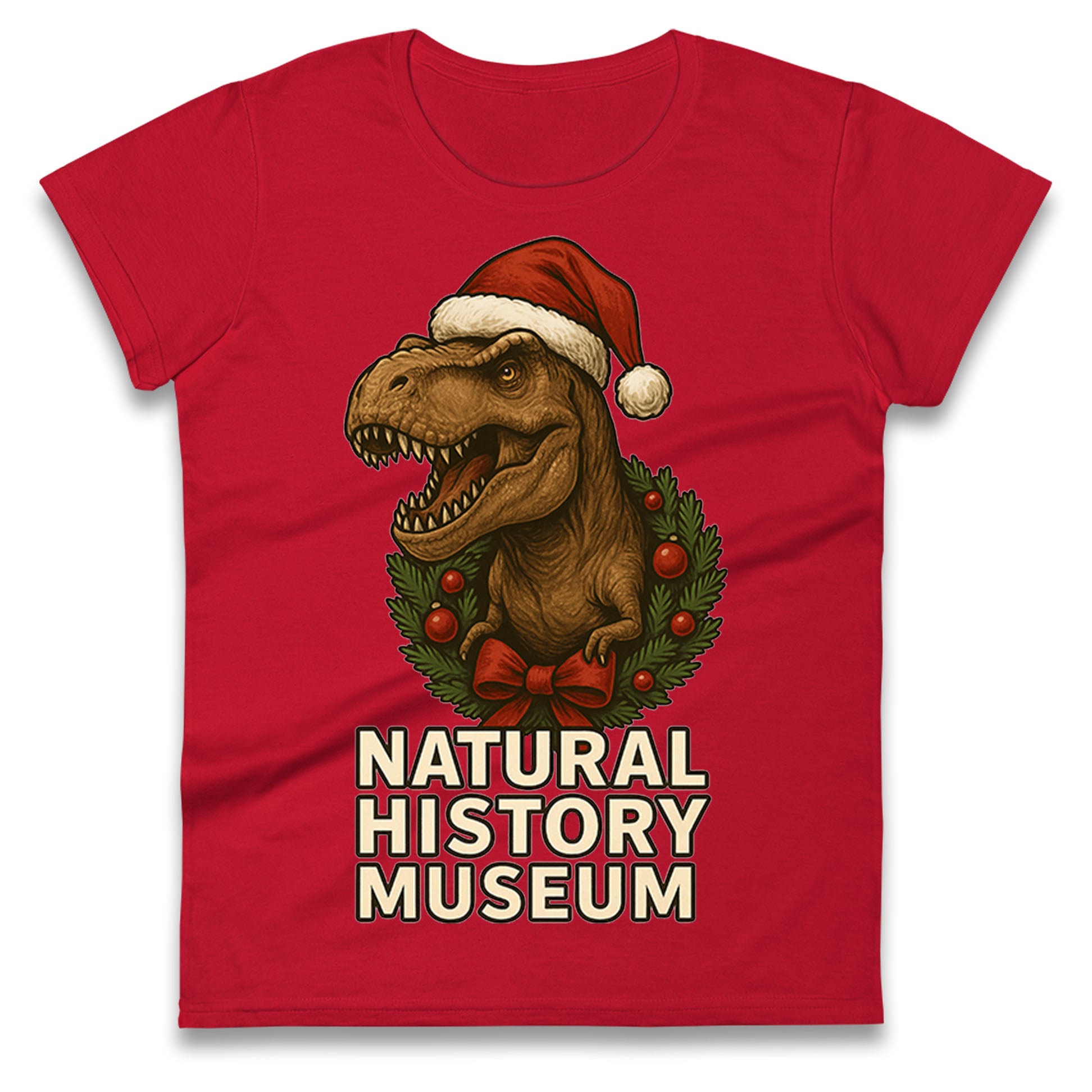 Natural History Museum Christmas Ladies T Shirt