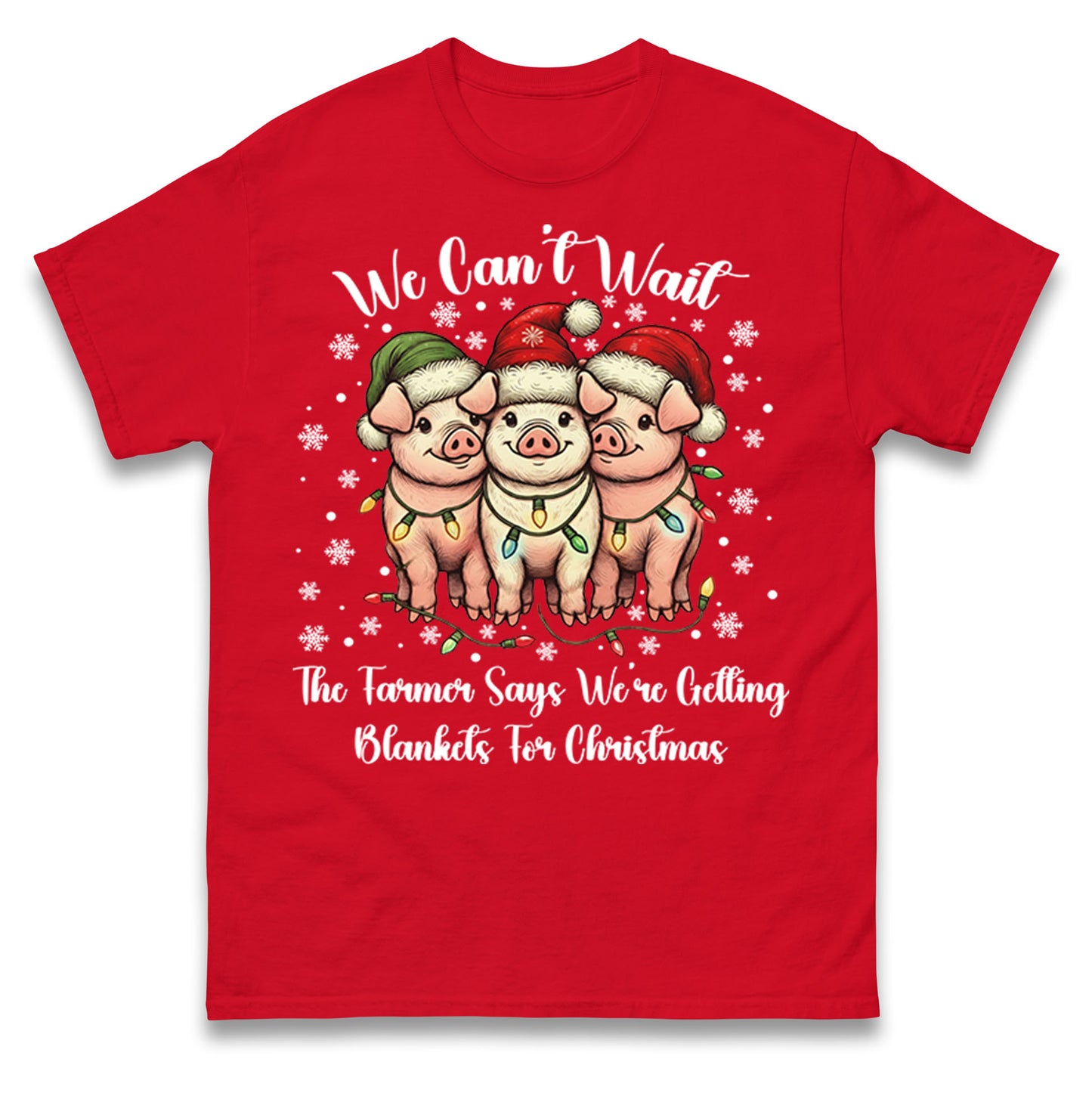 Three Pigs Christmas T Shirt
