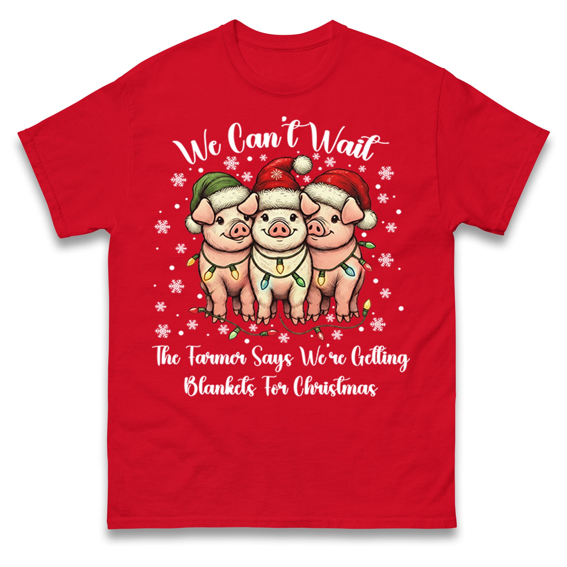 Three Pigs Christmas T Shirt