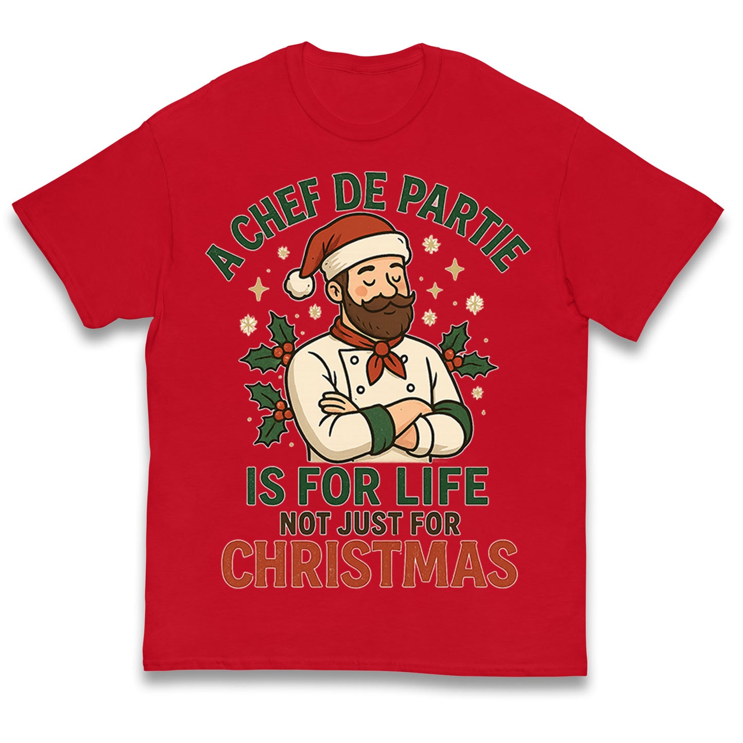 Chef De Partie Christmas Kids T Shirt