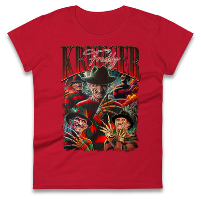 Freddy Krueger Halloween Bootleg Womens T Shirt