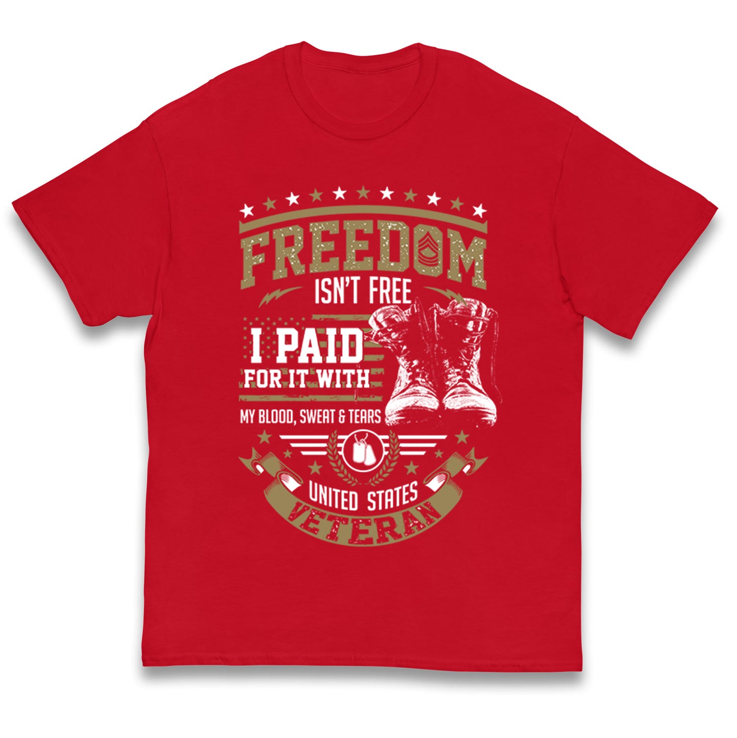 United States Veteran Kids T Shirt