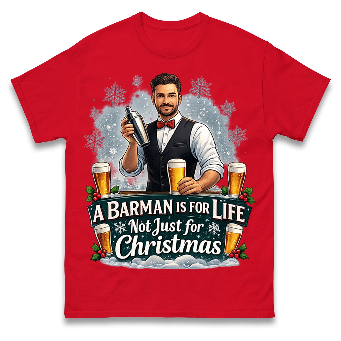 Barman Christmas T Shirt