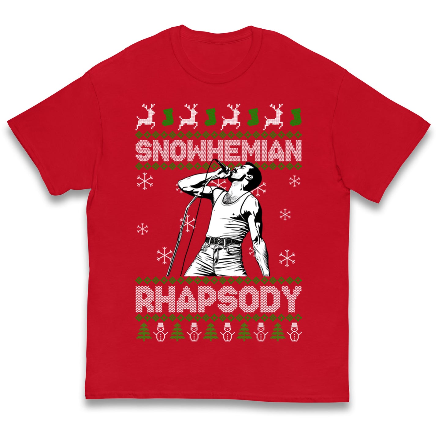 Freddie Mercury Christmas Kids T Shirt