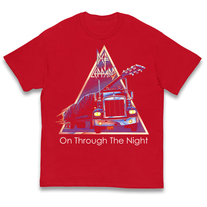 Leppard On Through The Night Kids T Shirt