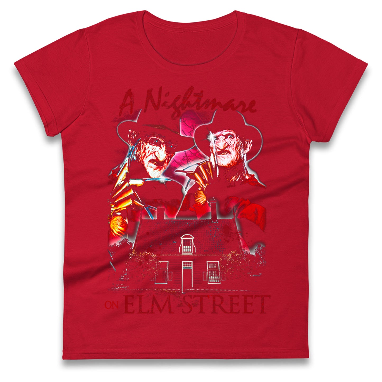 Freddy Krueger Movie Ladies T Shirt 