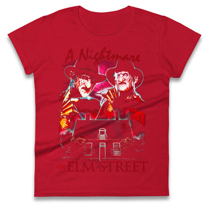 Freddy Krueger Movie Ladies T Shirt 