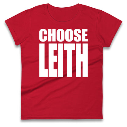 Hibs FC Choose Leith Football Ladies T Shirt 