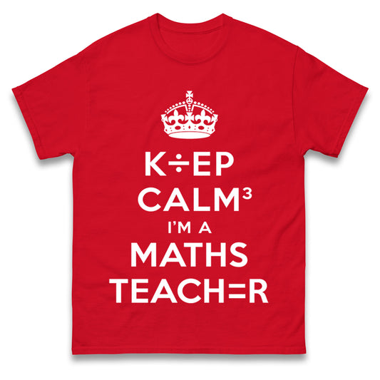 Keep Calm I’m A Maths Teacher T Shirt