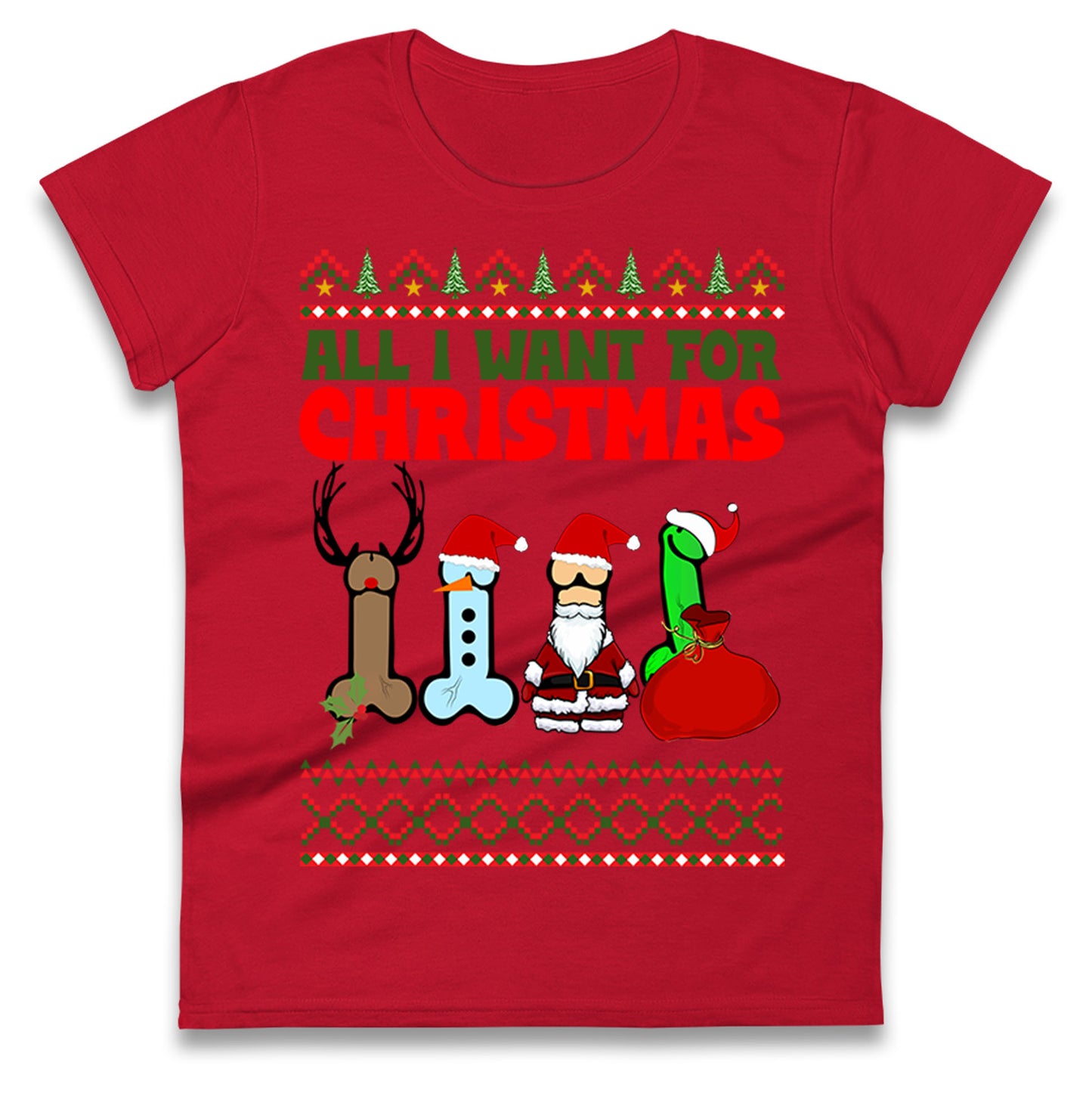 All I Want For Christmas Funny Adults Joke T Shirt