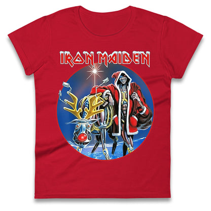 Iron Maiden Christmas Ladies T Shirt