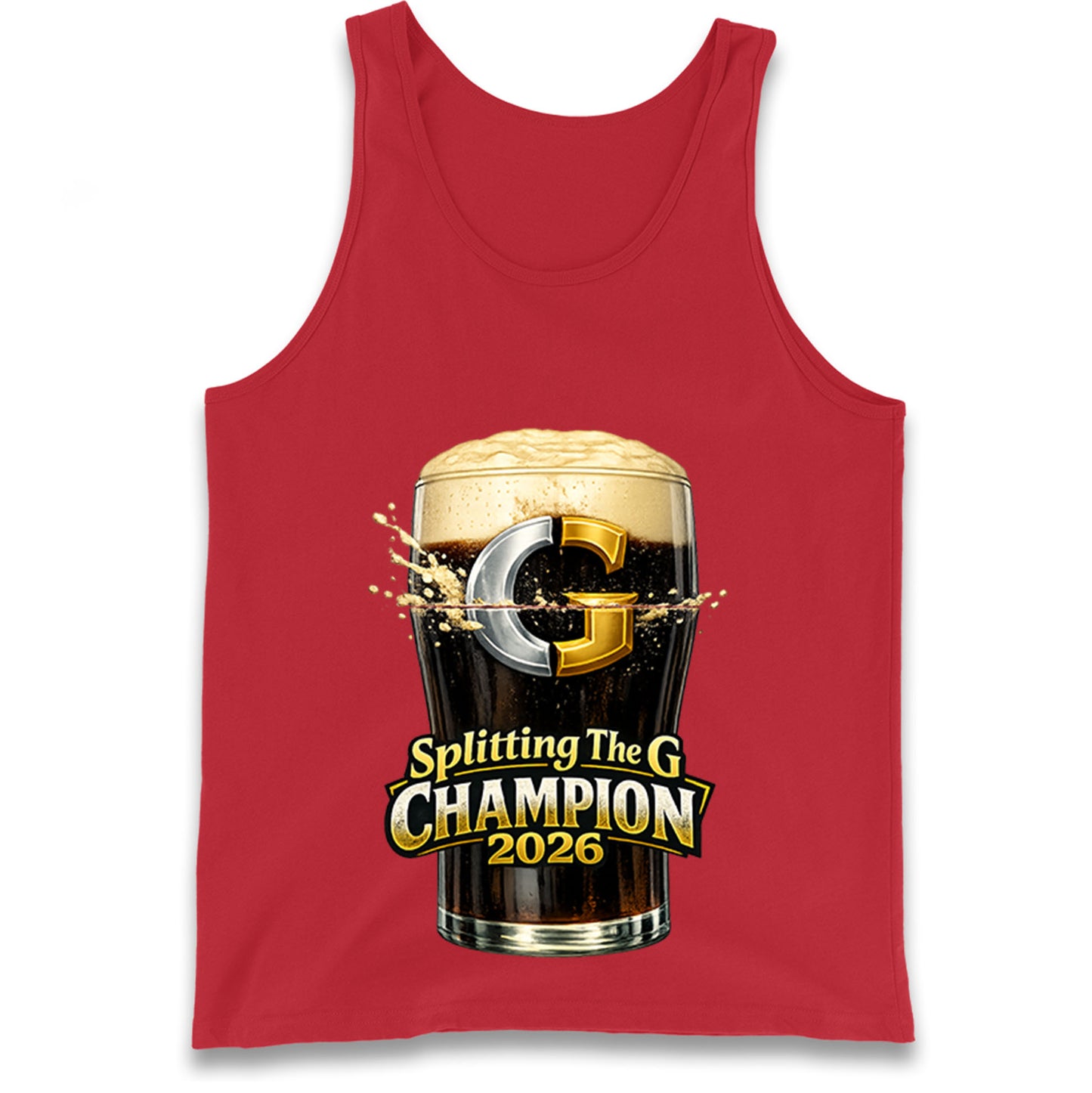 Splitting The G Champion Tank Top