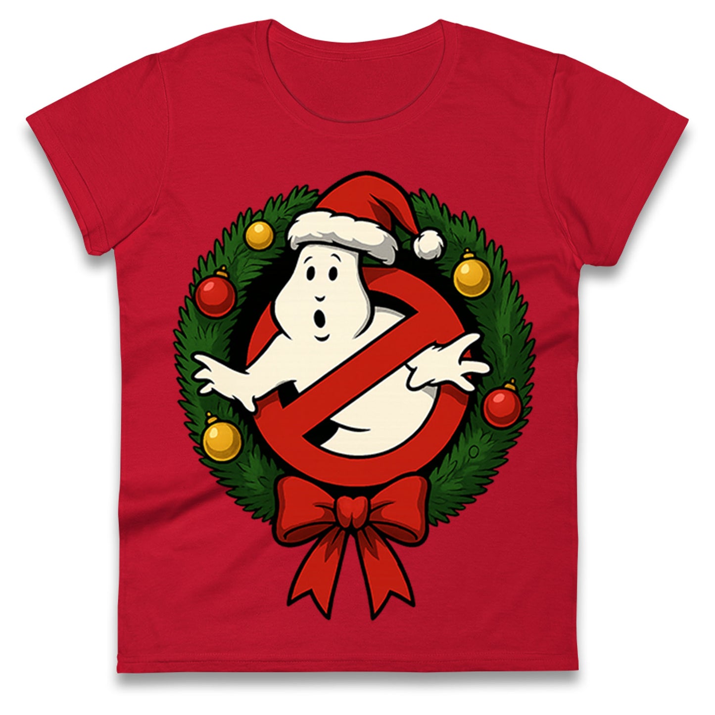 Ghostbusters Christmas Ladies T Shirt