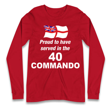 40 Commando Royal Marines Longsleeve T Shirt