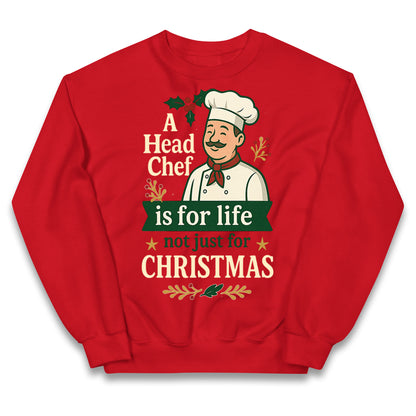 Head Chef Christmas Kids Jumper